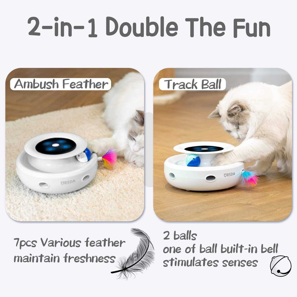 2-in-1 Interactive Cat Toy Balls I367260