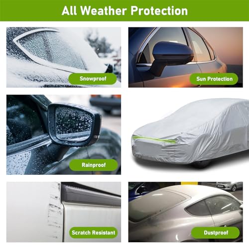 Waterproof All Weather Sedan Car Cover V3770