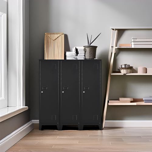 Metal Locker with Doors and Shelves B417