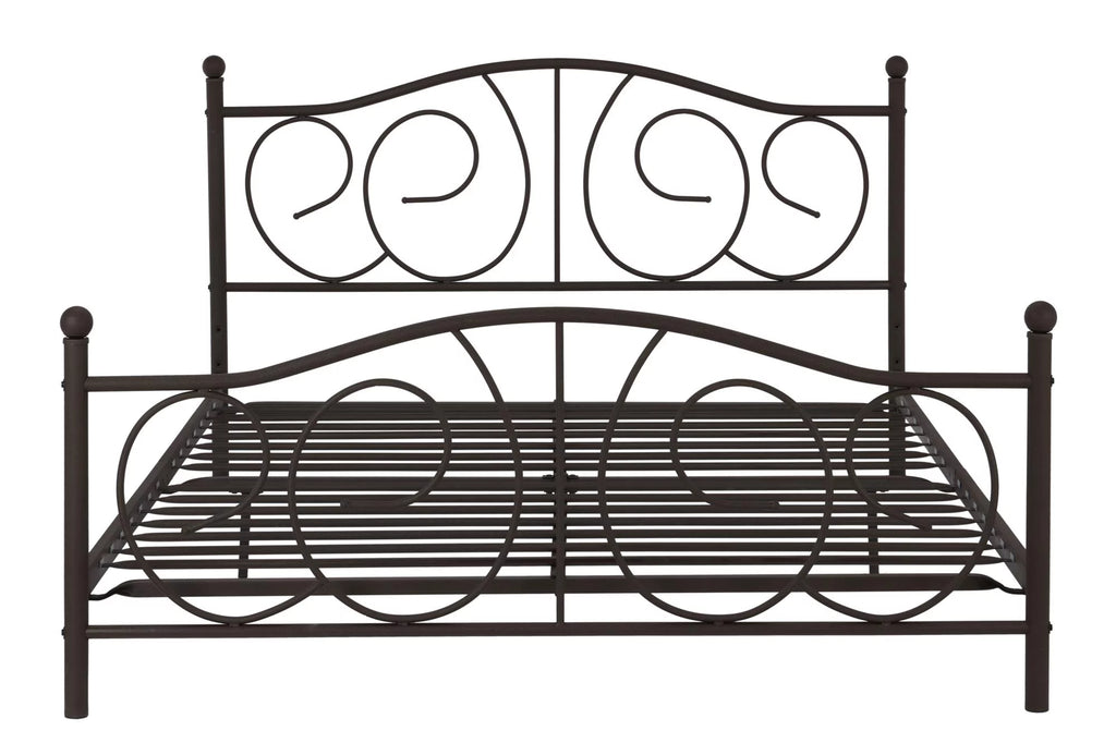Queen Bronze Metal Platform Bed Y2873