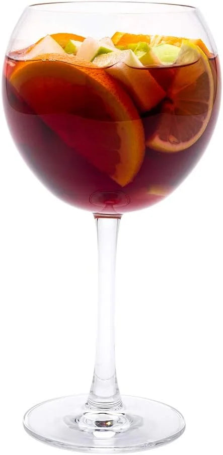 20 Ounce Gin Balloon Glasses Set Of 6 Crystal Wine Glasses K428380