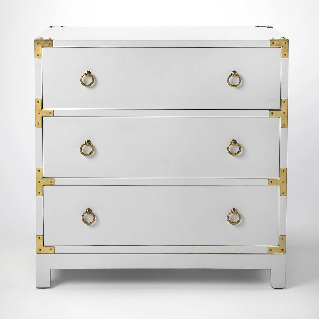 Wood Campaign Chest B6541