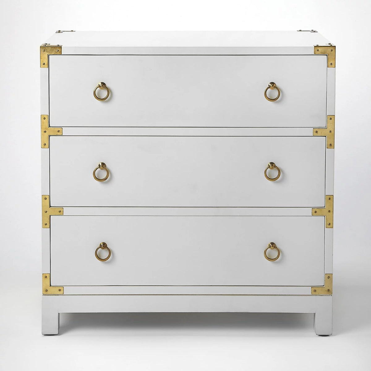 Wood Campaign Chest B6541