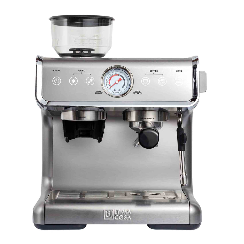 Semi-Automatic Espresso Machine Silver 2 Litre Water Tank K10630