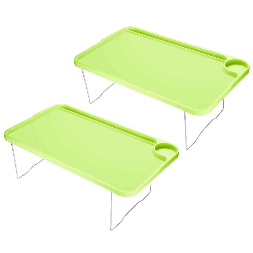Green 2 Pack Folding Breakfast Tray Table V42899