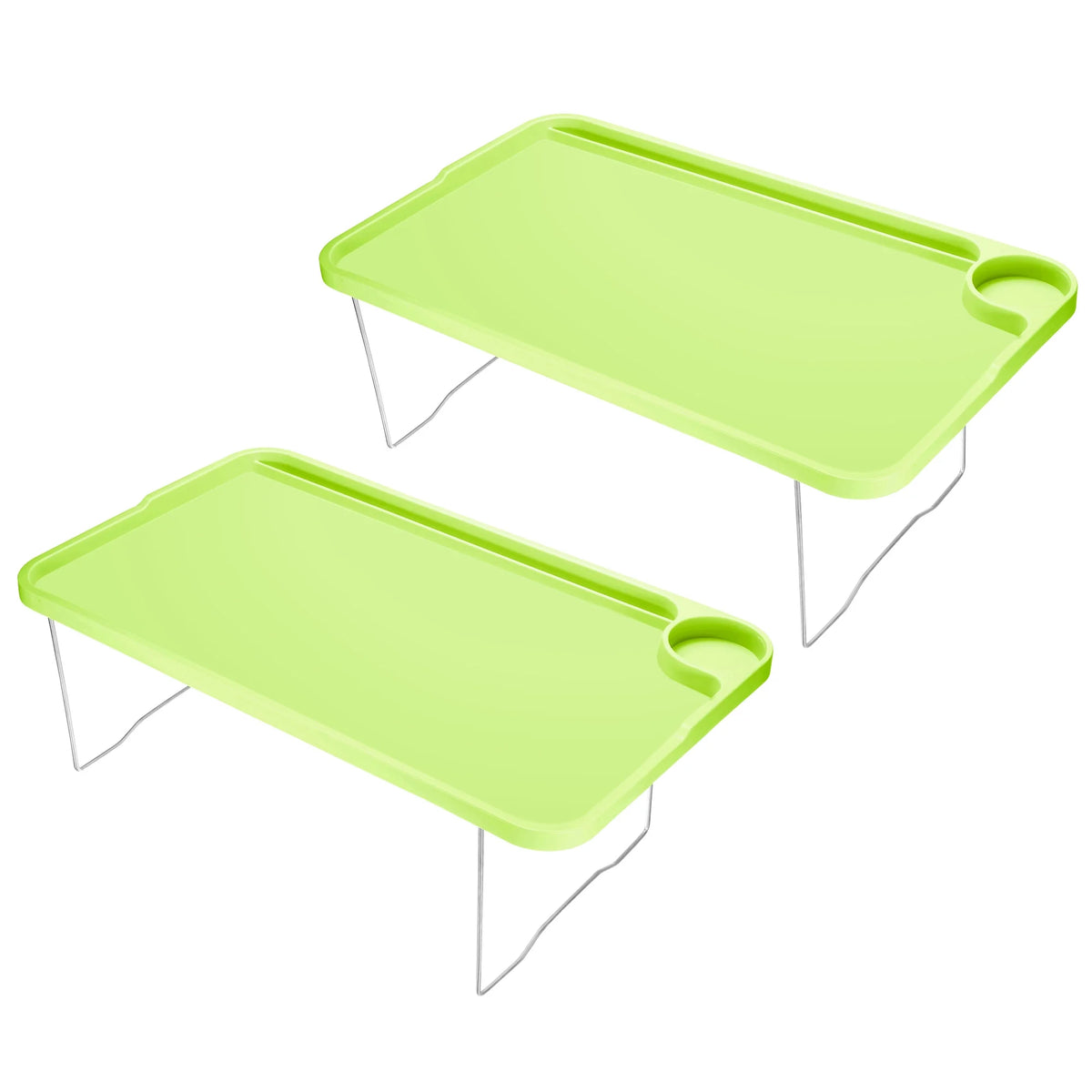 Green 2 Pack Folding Breakfast Tray Table V42899