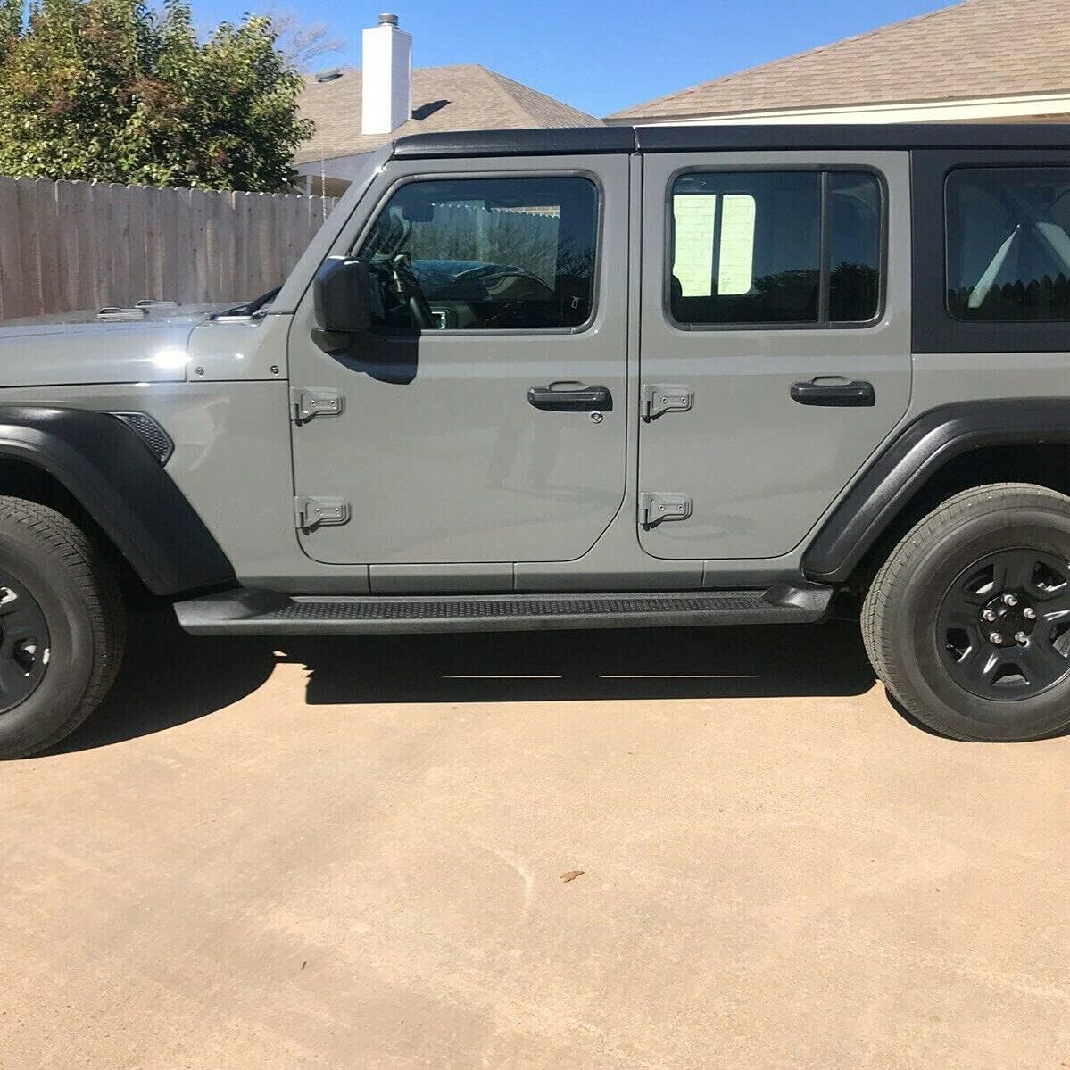 Running Boards Side Steps Bars For Jeep Wrangler Unlimited 4DR Z808982