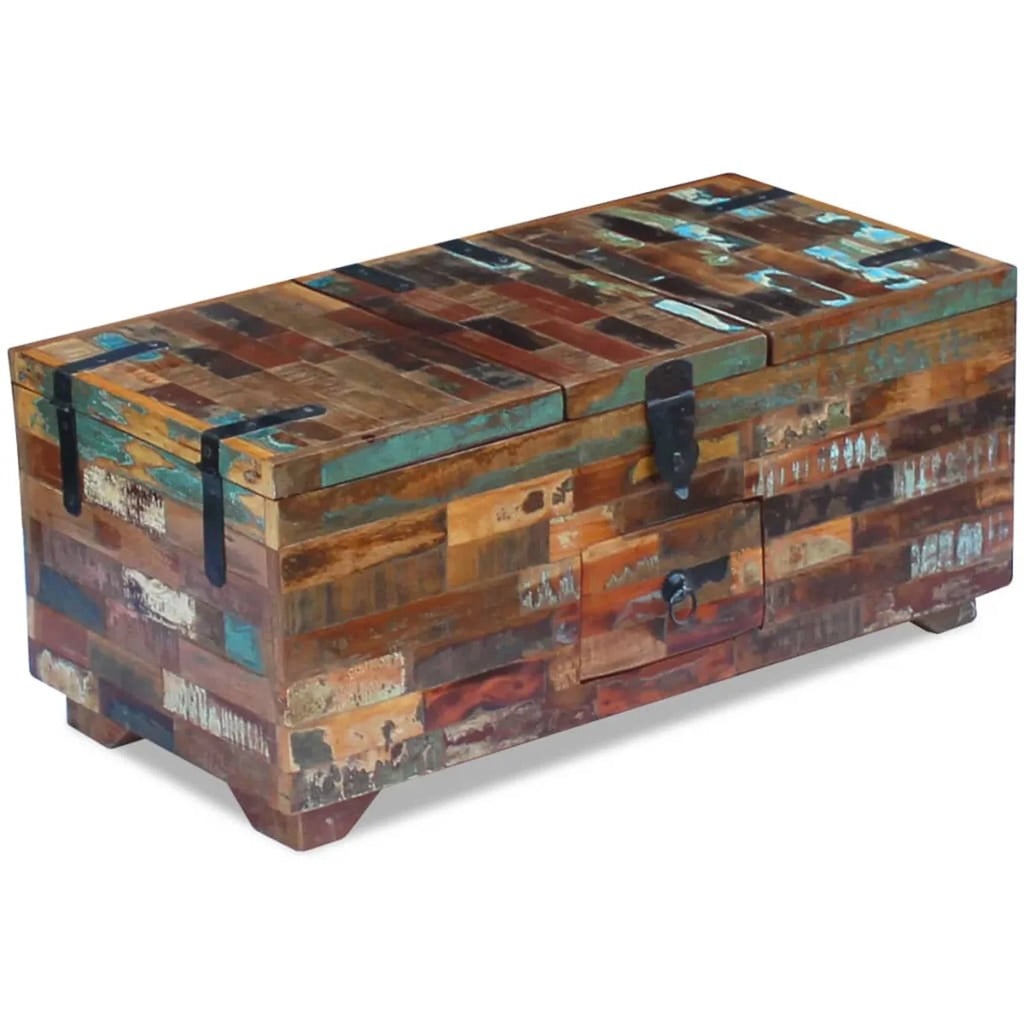 Reclaimed Wood Coffee Table Box Chest O171642