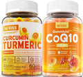 Sugar Free Turmeric Curcumin 550mg & CoQ10 250mg Gummies A431