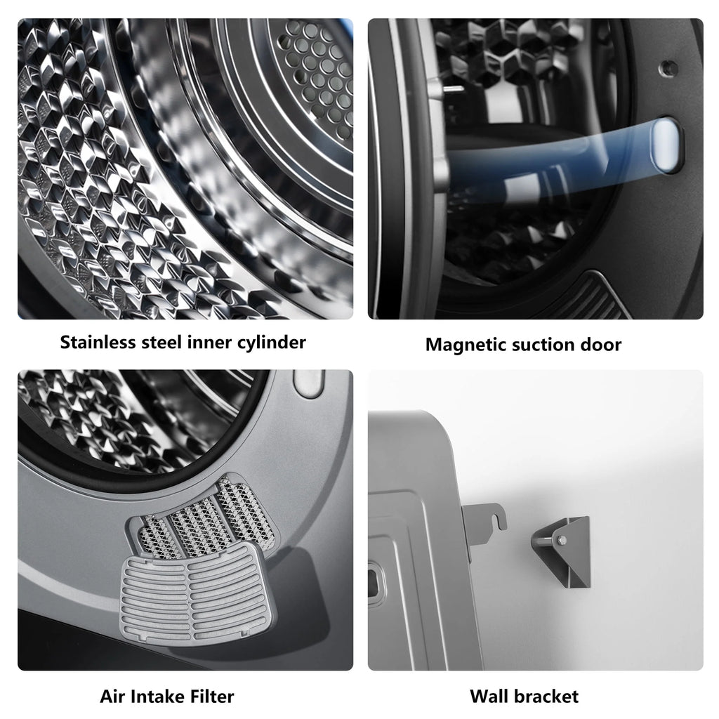 850W 1.5 cu. ft. Portable Compact Electric Laundry Dryer E5636