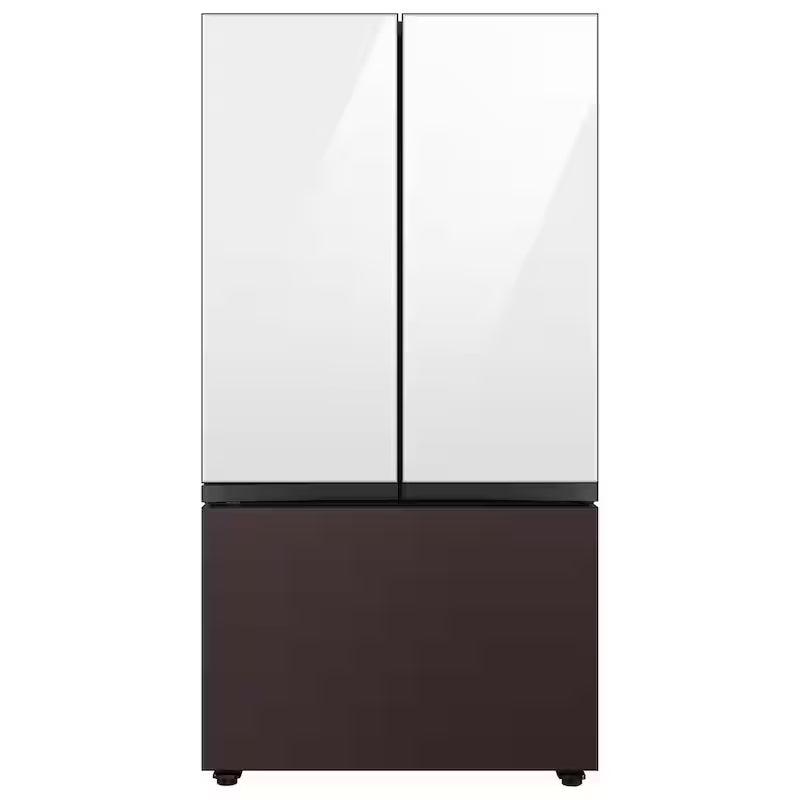 White Glass Top Panel for 3-Door French Door Refrigerator L751939