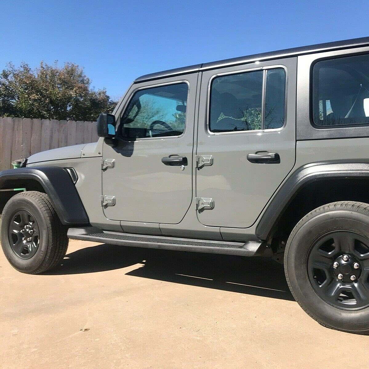 Running Boards Side Steps Bars For Jeep Wrangler Unlimited 4DR Z808982