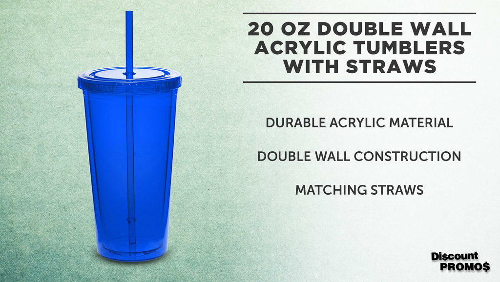 20 oz Set of 10 BPA Free Acrylic Tumblers S977