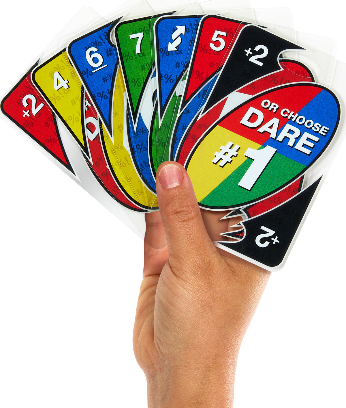UNO Dare Card Game, 2-10 Players, Waterproof Cards and Dice J106