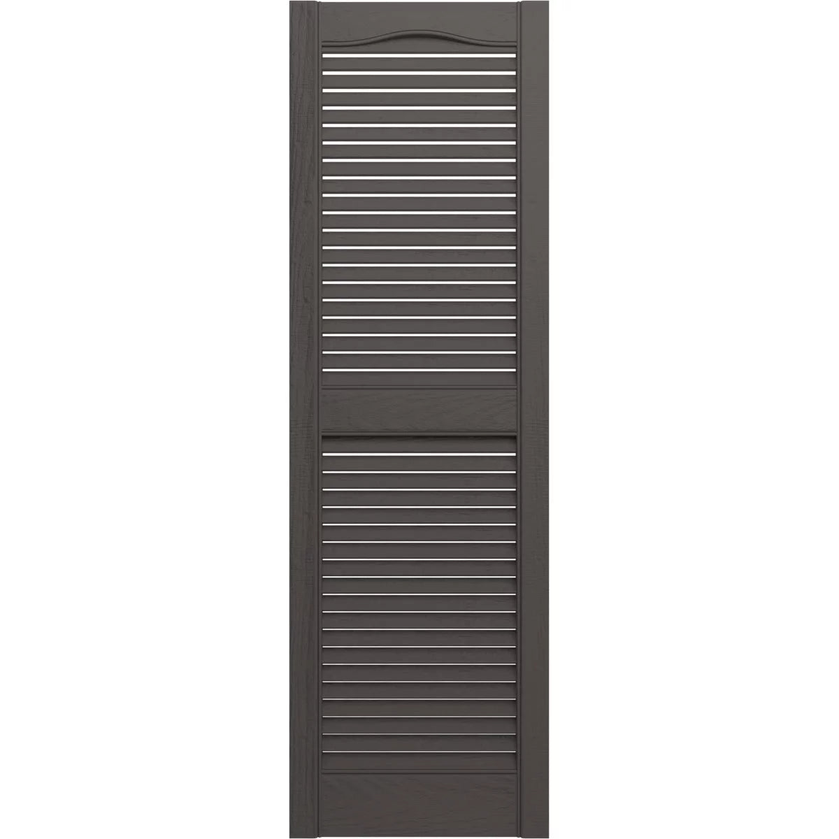 12 in. W x 64 in. H Cathedral Top Open Louver Shutters P85092