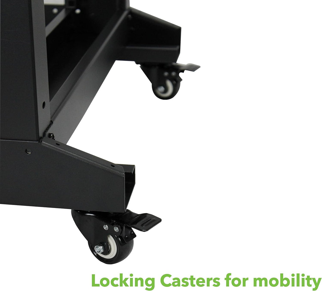22U 4-Post Open Frame Server Rack Black V8582