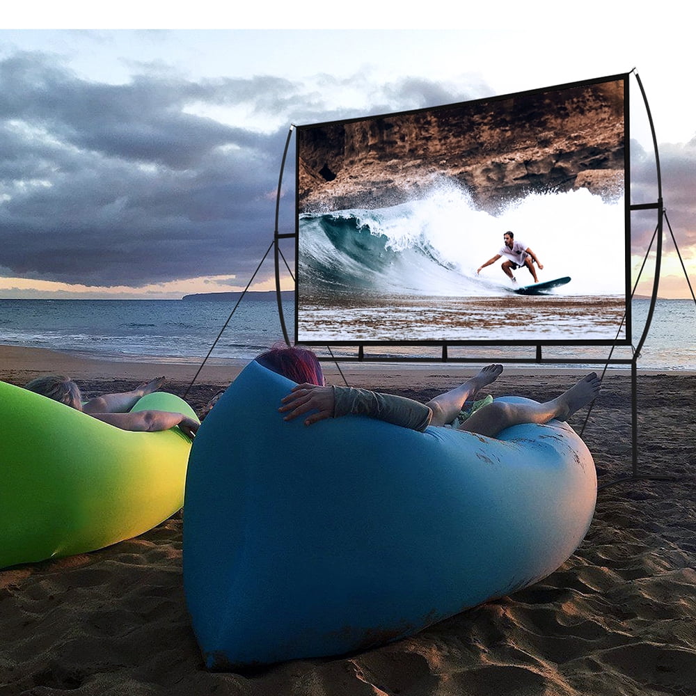 100 inch 16:9 4K Projector Screen with Stand and Carry Bag D868737