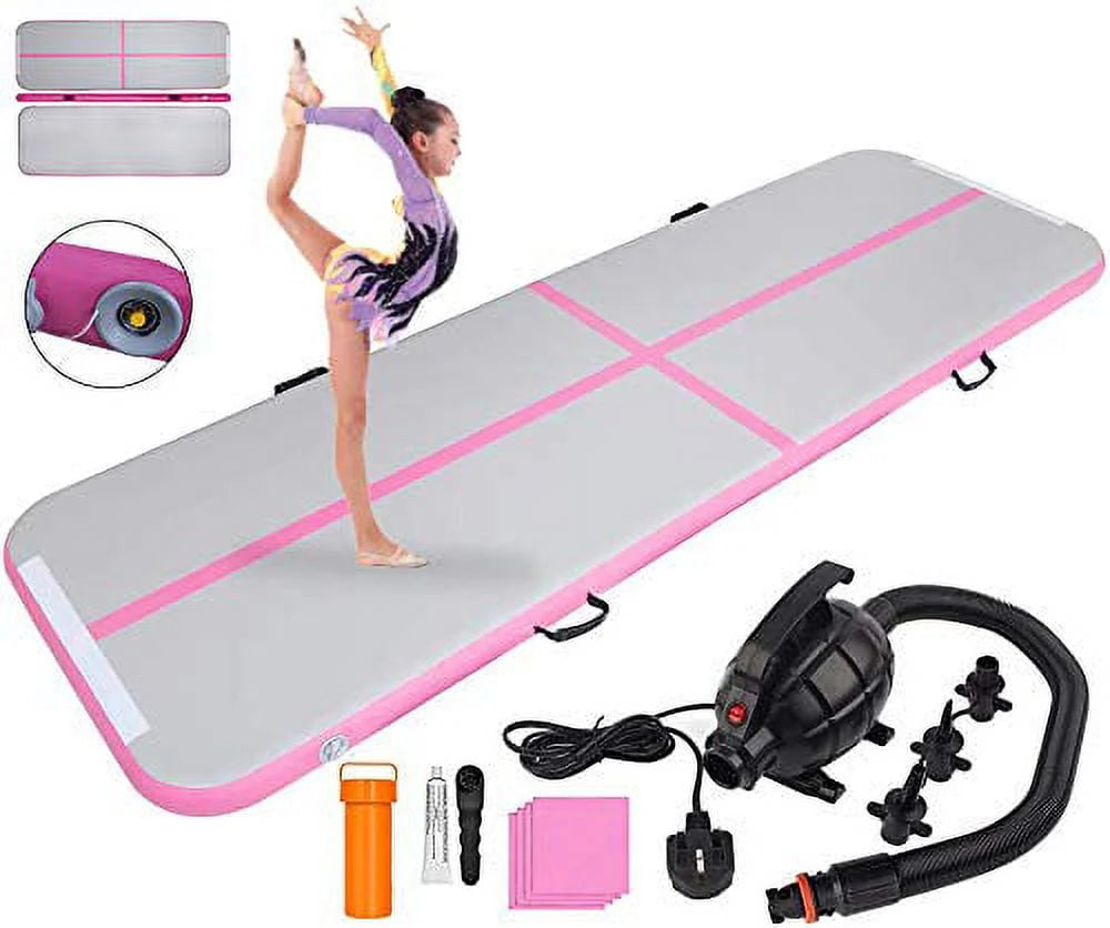 13ft Inflatable Gymnastics Tumbling Mat with Electric Air Pump P474