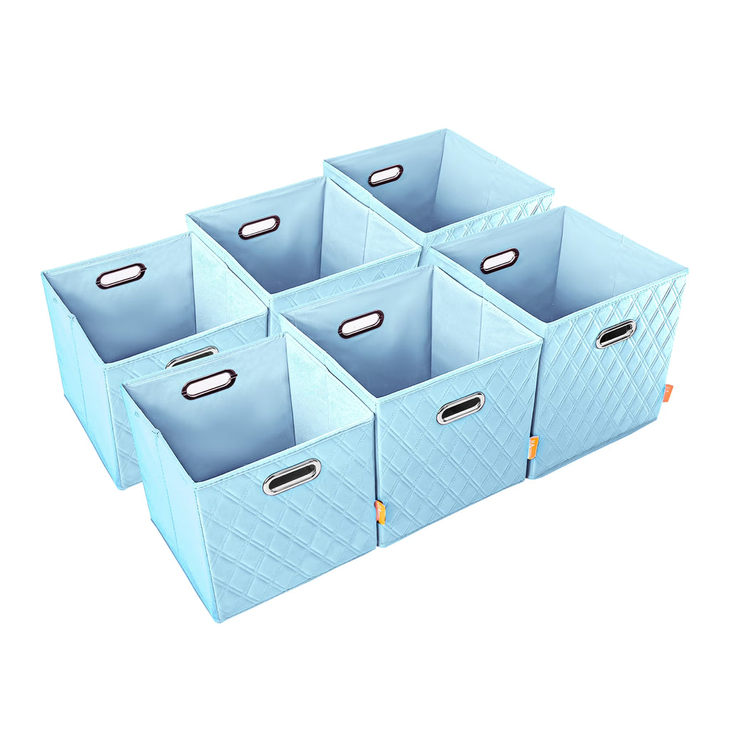 Blue Storage Cube Bins with Air Freshener T252