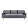 Grey Milan Velvet Sofa M748