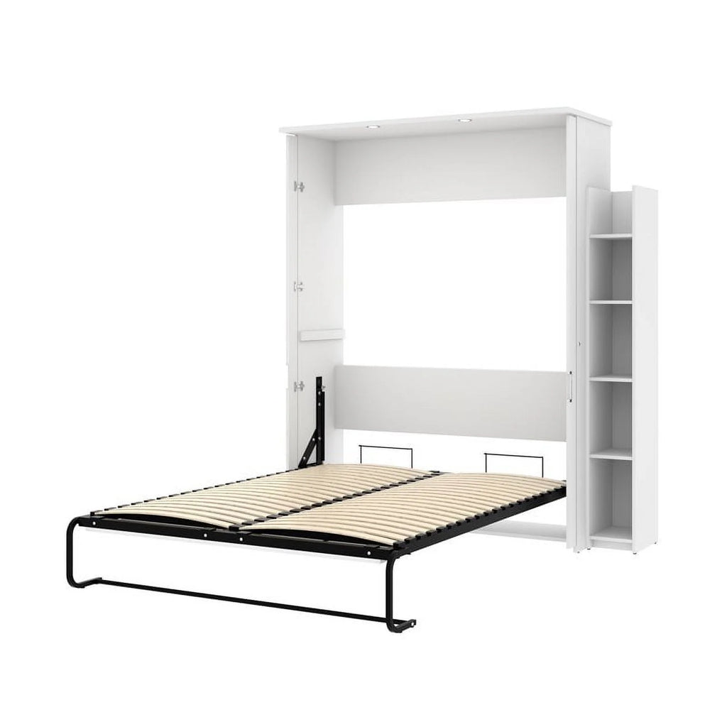 Queen Murphy Bed and Storage Unit in White Q64057