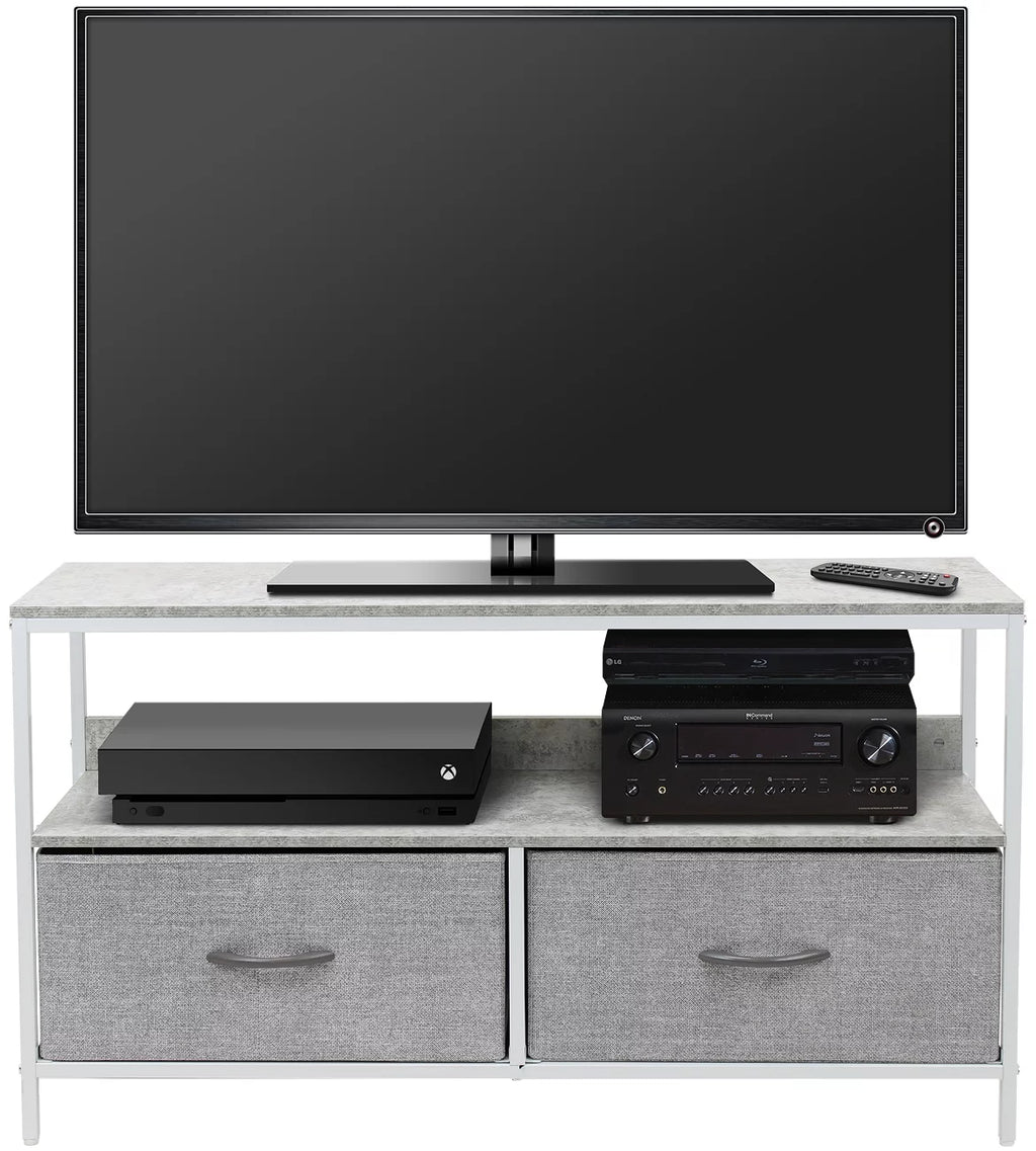Gray Fabric Bin Dresser TV Stand H932709