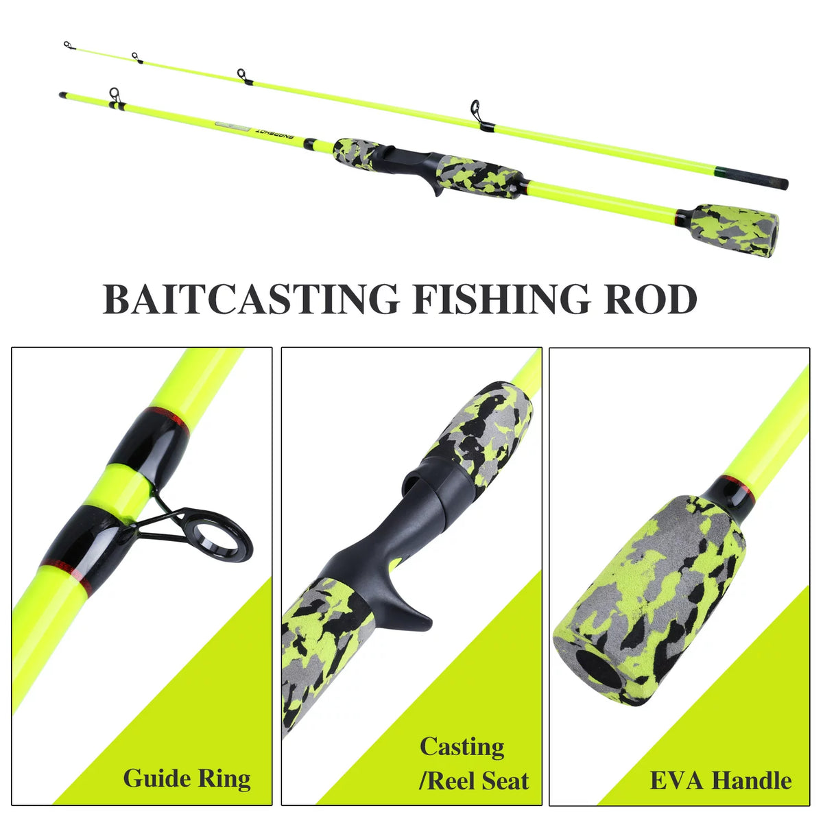 6ft Carbon Fiber 2 Pieces Fishing Pole D619144