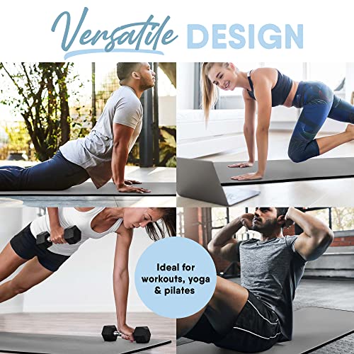 Extra Thick Skid Resistant Yoga Mat with Carrying Strap Q175