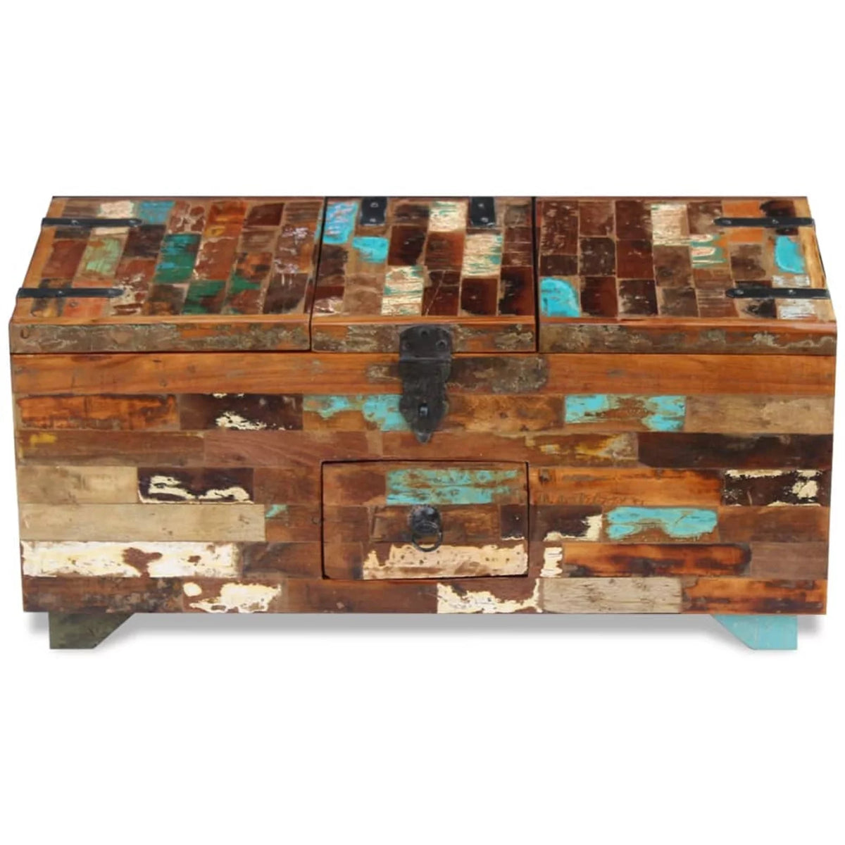 Reclaimed Wood Coffee Table Box Chest O171642