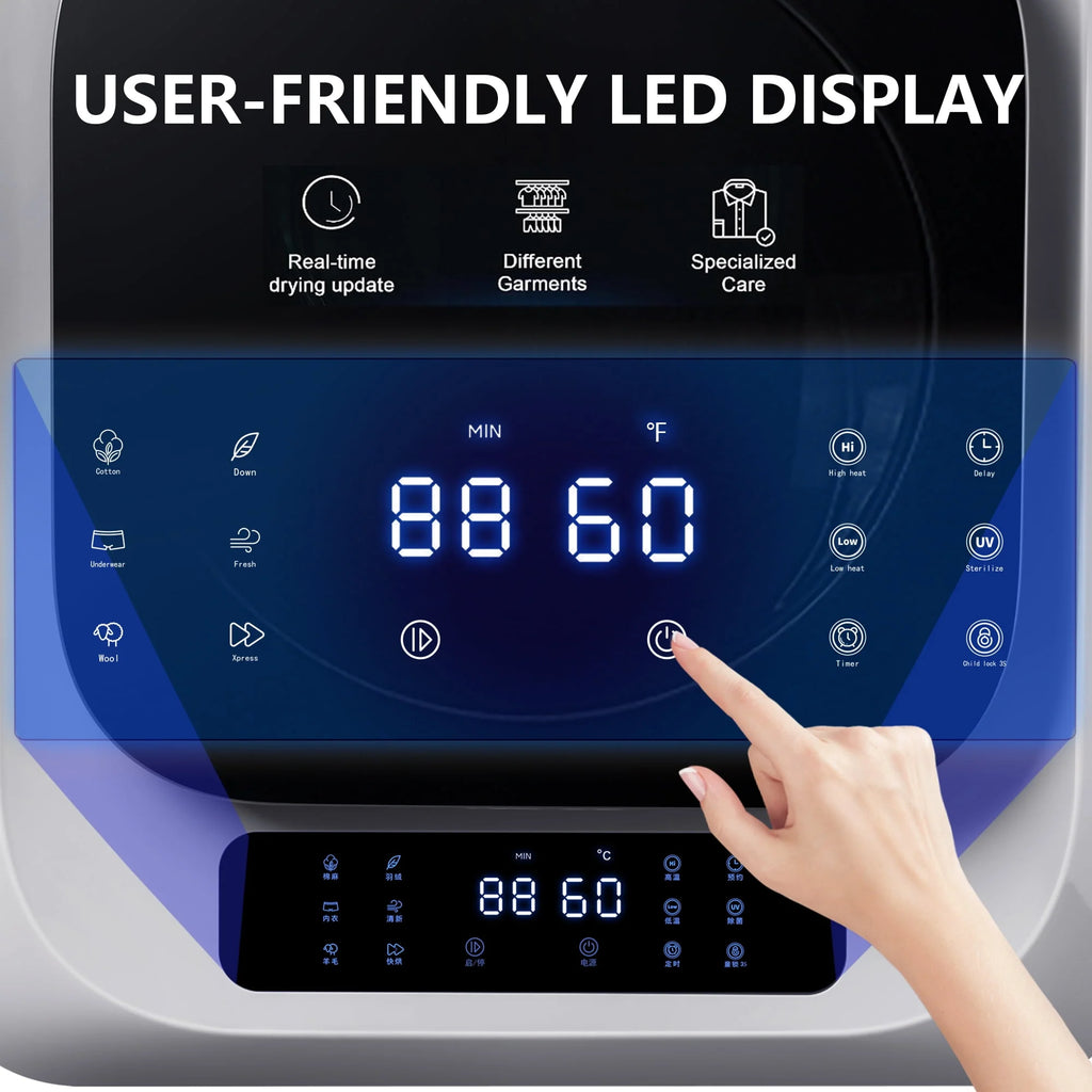 850W 1.5 cu. ft. Portable Compact Electric Laundry Dryer E5636