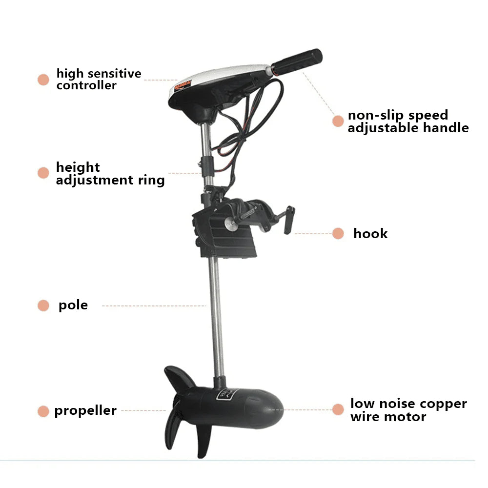 Heavy Duty Electric Trolling Motor 65lb Q9443