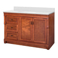 Warm Cinnamon Vanity Cabinet with Marble Vanity Top B701398