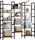 6 Tiers Industrial Bookshelf with Metal Frame T209
