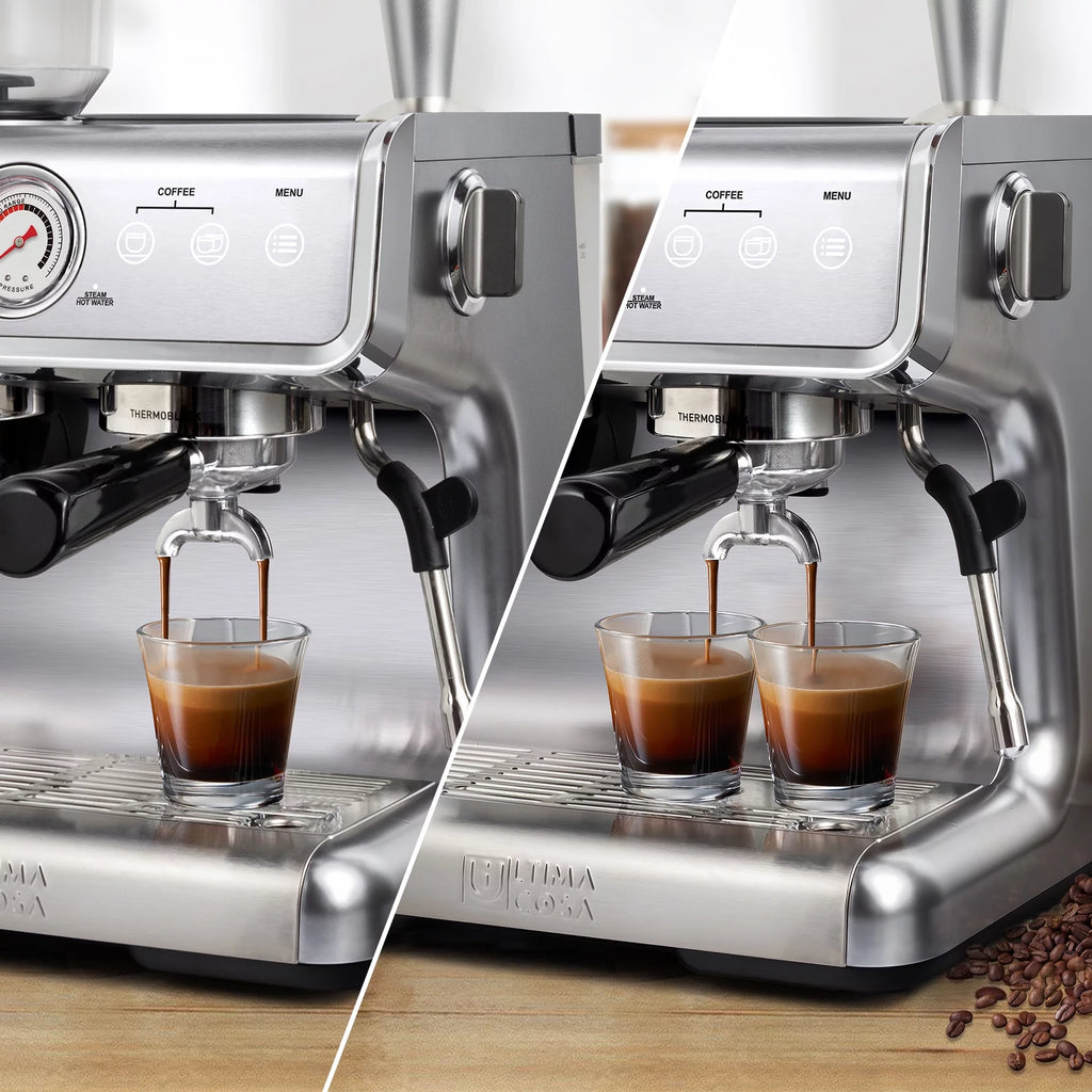 Semi-Automatic Espresso Machine Silver 2 Litre Water Tank K10630