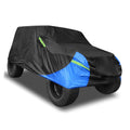 210D Black Blue Car Cover T125