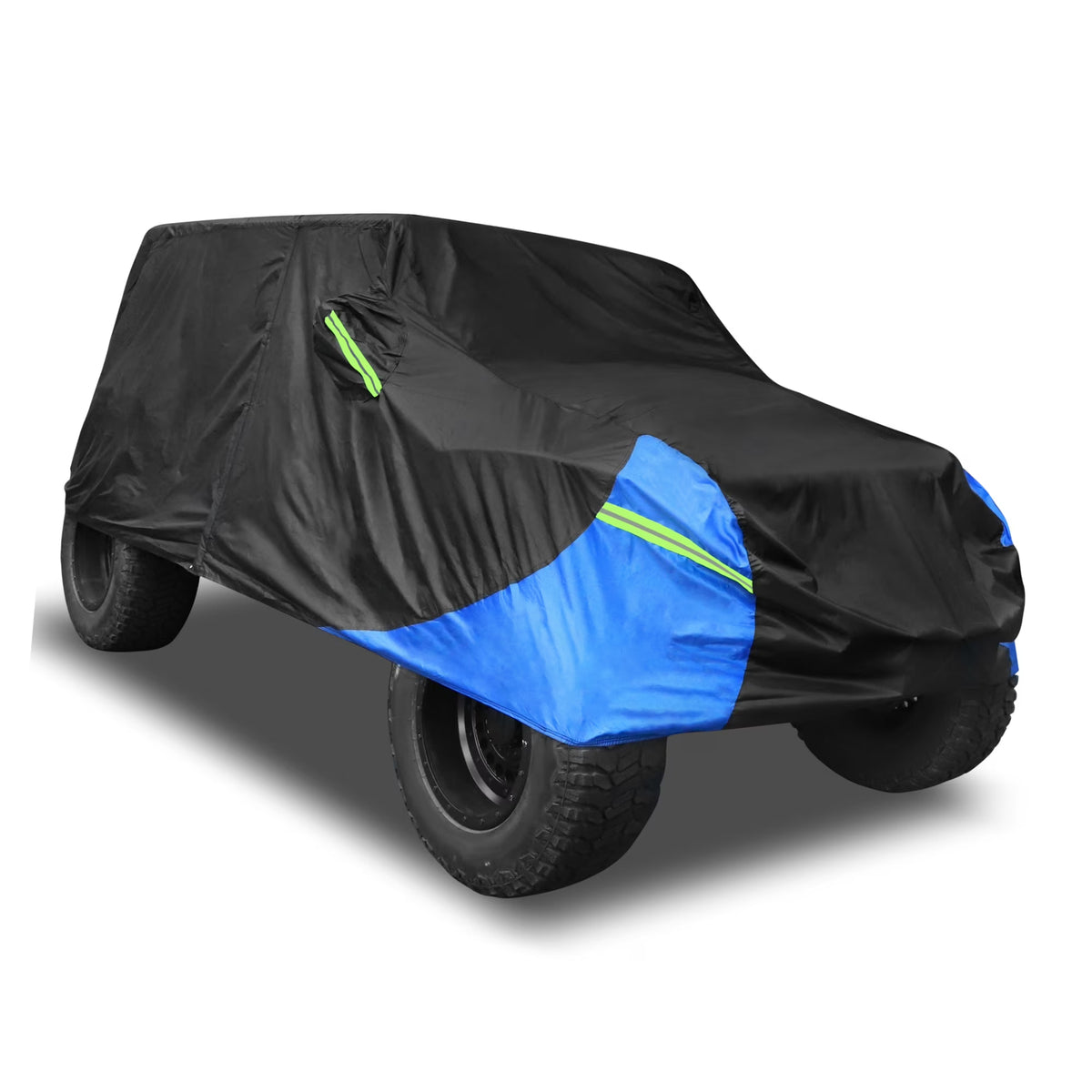 210D Black Blue Car Cover T125