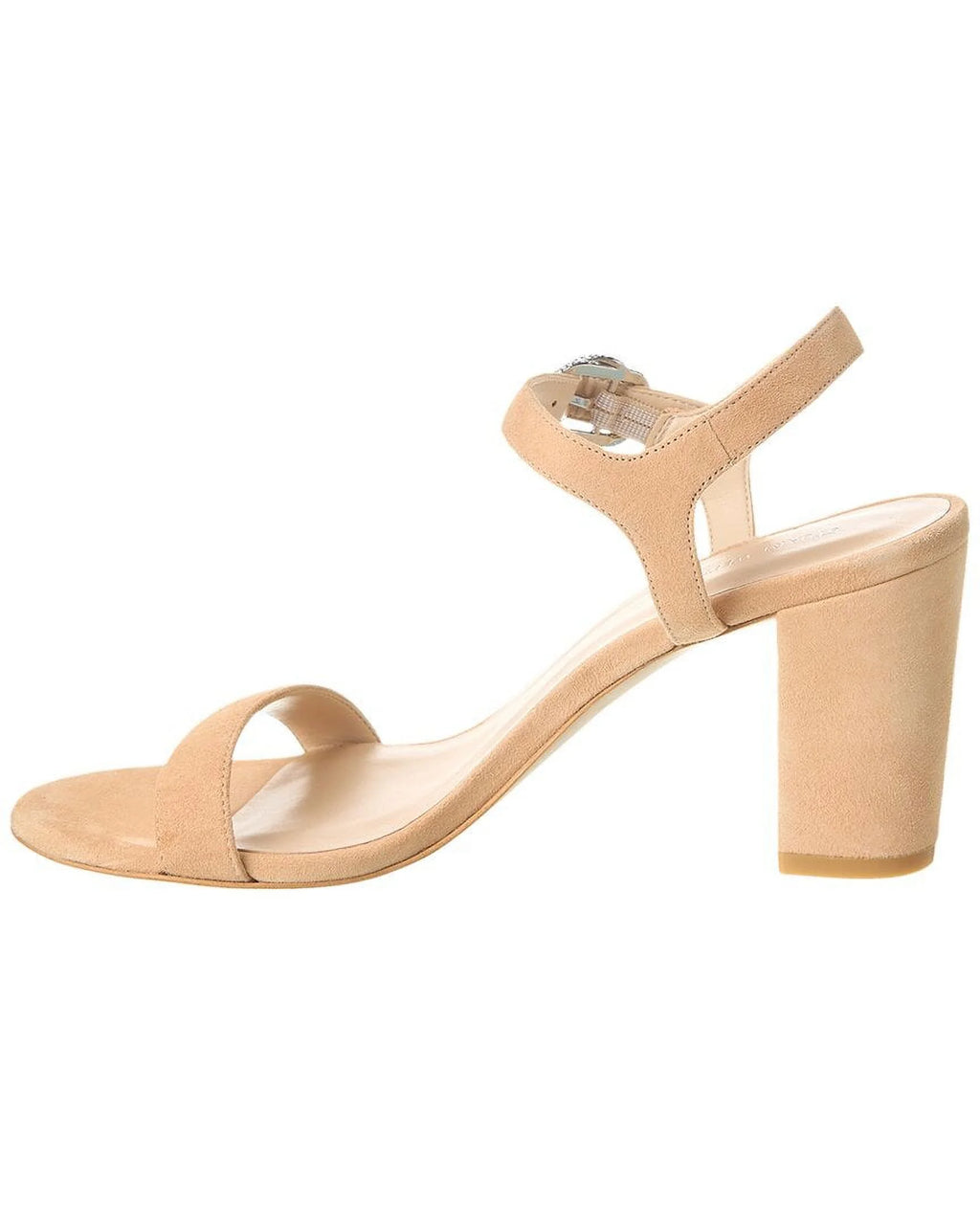 Beige Suede Block Sandal C26612