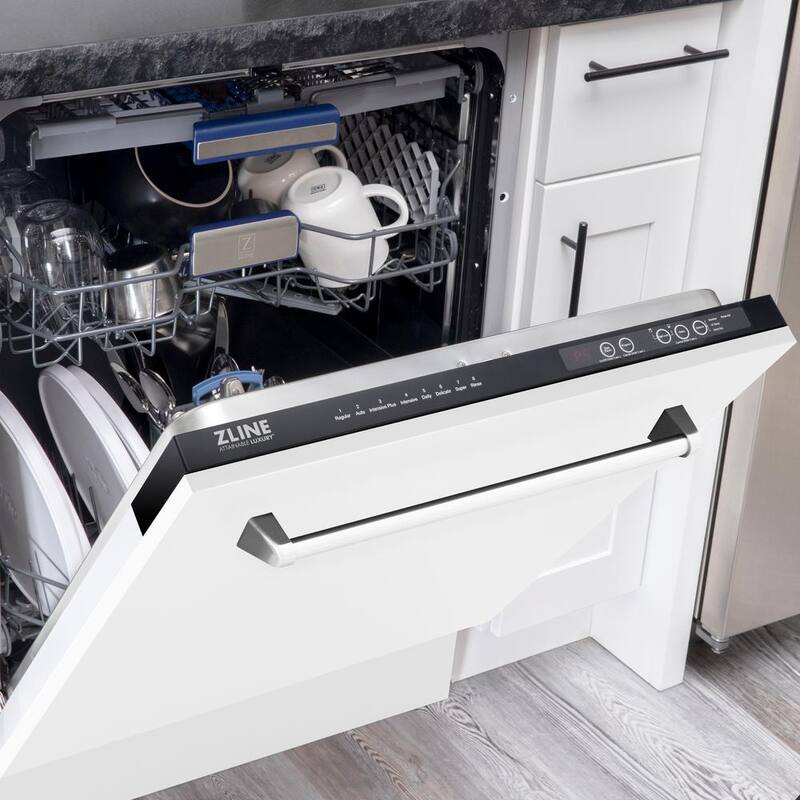 24 in. Tall Tub Dishwasher with 3rd Rack in White Matte Q6887